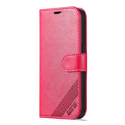 For iPhone 16 Pro Max AZNS Sheepskin Texture Flip Leather Phone Case(Red)