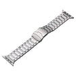 For Apple Watch Series 8 45mm Safety Buckle Titanium Steel Watch Band(Silver) - Watch Bands by PMC TechLife | Online Shopping South Africa | PMC TechLife