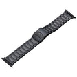 For Apple Watch SE 2022 44mm Safety Buckle Titanium Steel Watch Band(Black) - free shipping - PMC TechLife - Order now!