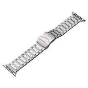 For Apple Watch SE 40mm Safety Buckle Titanium Steel Watch Band(Silver)