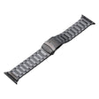 For Apple Watch 42mm Safety Buckle Titanium Steel Watch Band(Grey) - Watch Bands by PMC TechLife | Online Shopping South Africa | PMC TechLife