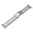 For Apple Watch 38mm Safety Buckle Titanium Steel Watch Band(Silver) - Watch Bands by PMC TechLife | Online Shopping South Africa | PMC TechLife