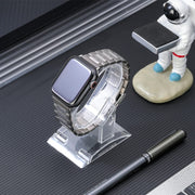 For Apple Watch Ultra 2 49mm Safety Buckle Titanium Steel Watch Band(Silver)