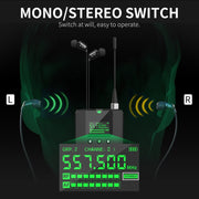 XTUGA SEM100 Professional Wireless In Ear Monitor System 2 BodyPacks(UK Plug)