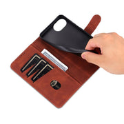 For iPhone 16e AZNS Skin Feel Calf Texture Flip Leather Phone Case(Brown)