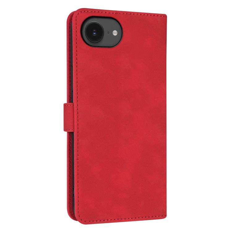 For iPhone 16e AZNS Skin Feel Calf Texture Flip Leather Phone Case(Red)