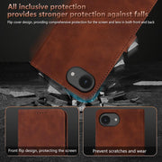 For iPhone 16e AZNS Skin Feel Calf Texture Flip Leather Phone Case(Red)
