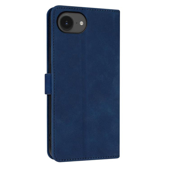 For iPhone 16e AZNS Skin Feel Calf Texture Flip Leather Phone Case(Blue)