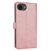 For iPhone 16e AZNS Skin Feel Calf Texture Flip Leather Phone Case(Rose Gold)