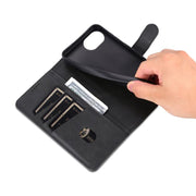 For iPhone 16e AZNS Skin Feel Calf Texture Flip Leather Phone Case(Black)