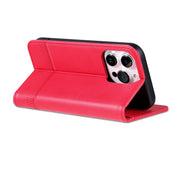 For iPhone 16 Pro AZNS Magnetic Calf Texture Flip Leather Phone Case(Red)