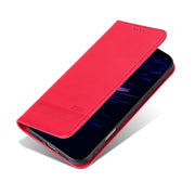 For iPhone 16 Plus AZNS Magnetic Calf Texture Flip Leather Phone Case(Red)