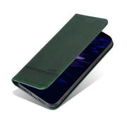 For iPhone 16e AZNS Magnetic Calf Texture Flip Leather Phone Case(Dark Green)