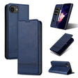 For iPhone 16e AZNS Magnetic Calf Texture Flip Leather Phone Case(Dark Blue) - free shipping - PMC TechLife - Order now!