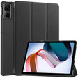 For Xiaomi Redmi Pad SE Custer Pure Color 3-Fold Holder Leather Tablet Case(Black) - More Tablet Cases by PMC TechLife | Online Shopping South Africa | PMC TechLife | Buy Now Pay Later Mobicred