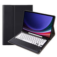For Samsung Galaxy Tab S9+ A810B Pen Slot Detachable Bluetooth Keyboard Leather Tablet Case(Black+White) - Samsung Keyboard by PMC TechLife | Online Shopping South Africa | PMC TechLife