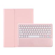 For Samsung Galaxy Tab S9+ A810B Pen Slot Detachable Bluetooth Keyboard Leather Tablet Case(Pink)