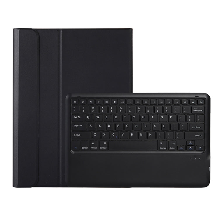 For Samsung Galaxy Tab S9 FE+ A810B Pen Slot Detachable Bluetooth Keyboard Leather Tablet Case(Black)
