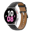 For Samsung Galaxy Watch 6 / 6 Classic Leather Replacement Watch Band(Black) - free shipping - PMc TechLife - Order now!
