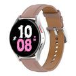 For Samsung Galaxy Watch 6 / 6 Classic Leather Replacement Watch Band(Dark Pink) - free shipping - PMc TechLife - Order now!
