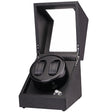 5 Gear Mechanical Automatic Watch Box Electric Motor Watch Shaker, US Plug, Style:Ostrich Pattern(Black) - free shipping - PMC TechLife - Order now!