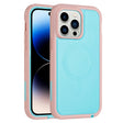For iPhone 15 Pro Max Defender Series XT MagSafe Magnetic PC + TPU Shockproof Phone Case(Turquoise+Pink) - iPhone 15 Pro Max Cases by PMC TechLife | Online Shopping South Africa | PMC TechLife
