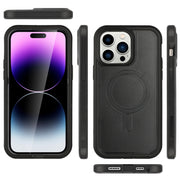 For iPhone 14 Pro Max Defender Series XT MagSafe Magnetic PC + TPU Shockproof Phone Case(Black)