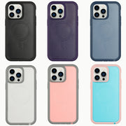 For iPhone 14 Pro Max Defender Series XT MagSafe Magnetic PC + TPU Shockproof Phone Case(Black)