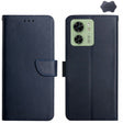 For Motorola Edge 40 Genuine Leather Fingerprint-proof Horizontal Flip Phone Case(Blue) - Motorola Cases by PMC TechLife | Online Shopping South Africa | PMC TechLife | Buy Now Pay Later Mobicred