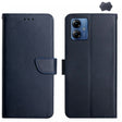 For Motorola Moto G54 Genuine Leather Fingerprint-proof Horizontal Flip Phone Case(Blue) - Motorola Cases by PMC TechLife | Online Shopping South Africa | PMC TechLife | Buy Now Pay Later Mobicred