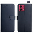 For Motorola Moto G84 Genuine Leather Fingerprint-proof Horizontal Flip Phone Case(Blue) - Motorola Cases by PMC TechLife | Online Shopping South Africa | PMC TechLife | Buy Now Pay Later Mobicred