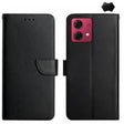 For Motorola Moto G84 Genuine Leather Fingerprint-proof Horizontal Flip Phone Case(Black) - Motorola Cases by PMC TechLife | Online Shopping South Africa | PMC TechLife | Buy Now Pay Later Mobicred