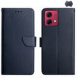 For Motorola Edge 40 Neo Genuine Leather Fingerprint-proof Horizontal Flip Phone Case(Blue) - Motorola Cases by PMC TechLife | Online Shopping South Africa | PMC TechLife | Buy Now Pay Later Mobicred
