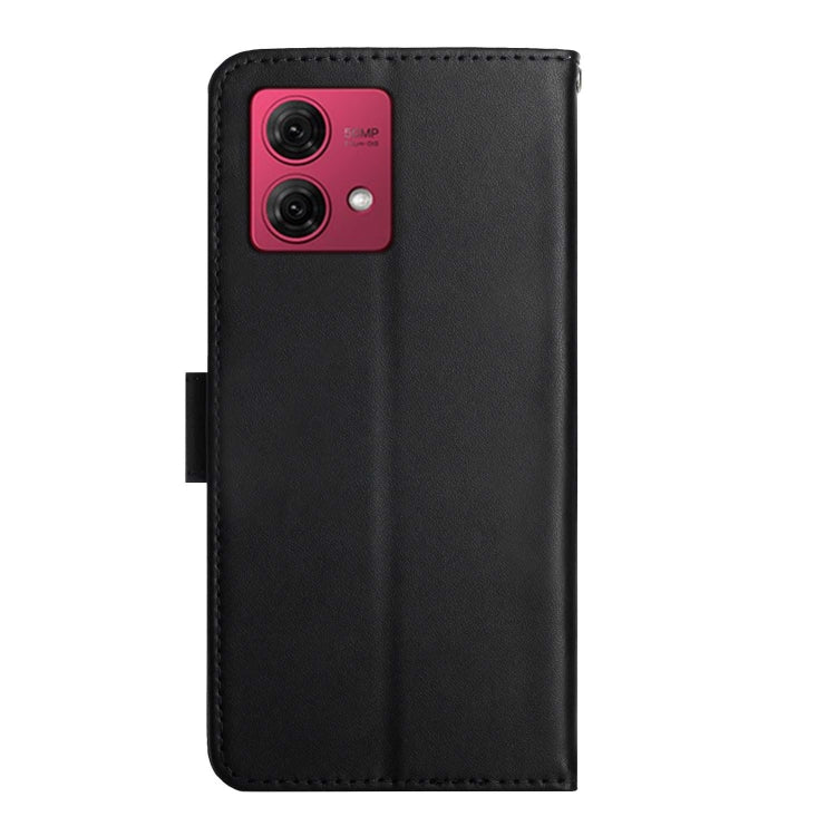 For Motorola Edge 40 Neo Genuine Leather Fingerprint-proof Horizontal Flip Phone Case(Black)