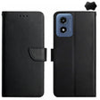 For Motorola Moto E14 Genuine Leather Fingerprint-proof Horizontal Flip Phone Case(Black) - Motorola Cases by PMC TechLife | Online Shopping South Africa | PMC TechLife | Buy Now Pay Later Mobicred