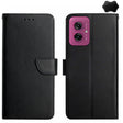 For Motorola Moto G55 5G Genuine Leather Fingerprint-proof Horizontal Flip Phone Case(Black) - Motorola Cases by PMC TechLife | Online Shopping South Africa | PMC TechLife | Buy Now Pay Later Mobicred