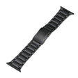 For Apple Watch 42mm Five Beads Turtle Buckle Titanium Steel Watch Band(Black) - Watch Bands by PMC TechLife | Online Shopping South Africa | PMC TechLife