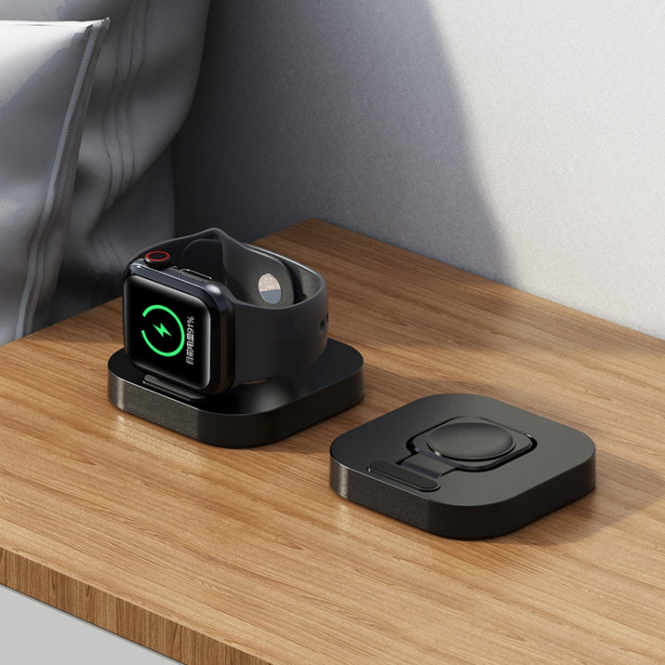 For Apple Watch JJT-A56 Portable Foldable Wireless Charger(Black)