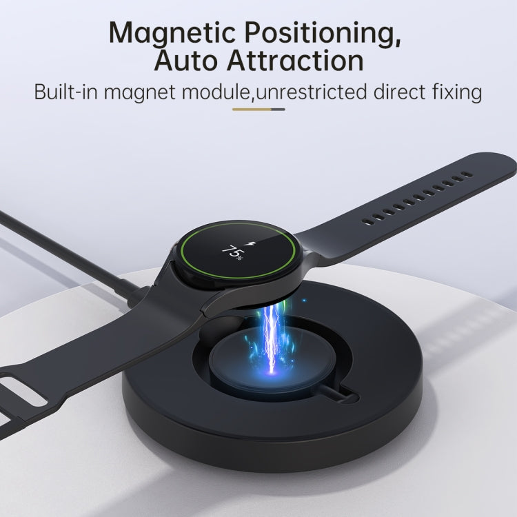 For Samsung Watch V17S Foldable Magnetic Wireless Charger(Black)