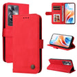 For OPPO A79 5G Skin Feel Life Tree Metal Button Leather Phone Case(Red) - OPPO Cases by PMC TechLife | Online Shopping South Africa | PMC TechLife