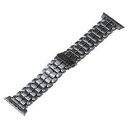 For Apple Watch 42mm Five Beads Titanium Steel Watch Band(Grey)