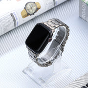 For Apple Watch 42mm Five Beads Titanium Steel Watch Band(Silver)