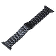 For Apple Watch 38mm Five Beads Titanium Steel Watch Band(Black) - Watch Bands by PMC TechLife | Online Shopping South Africa | PMC TechLife | Buy Now Pay Later Mobicred