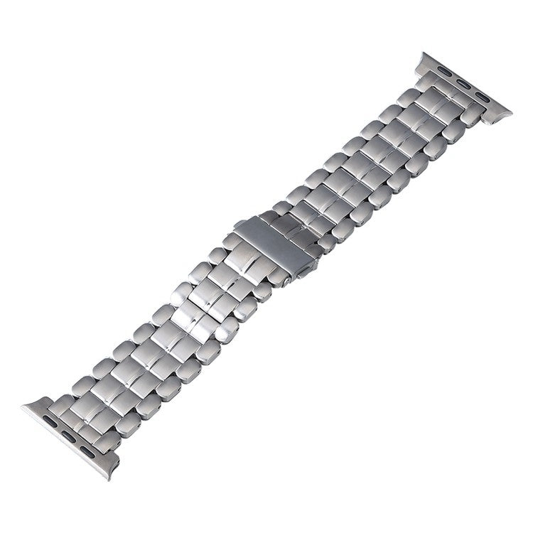 For Apple Watch 38mm Five Beads Titanium Steel Watch Band(Silver)