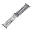 For Apple Watch 38mm Five Beads Titanium Steel Watch Band(Silver) - Watch Bands by PMC TechLife | Online Shopping South Africa | PMC TechLife