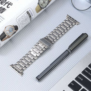 For Apple Watch 38mm Five Beads Titanium Steel Watch Band(Silver)