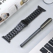 For Apple Watch Ultra 2 49mm Five Beads Titanium Steel Watch Band(Black)