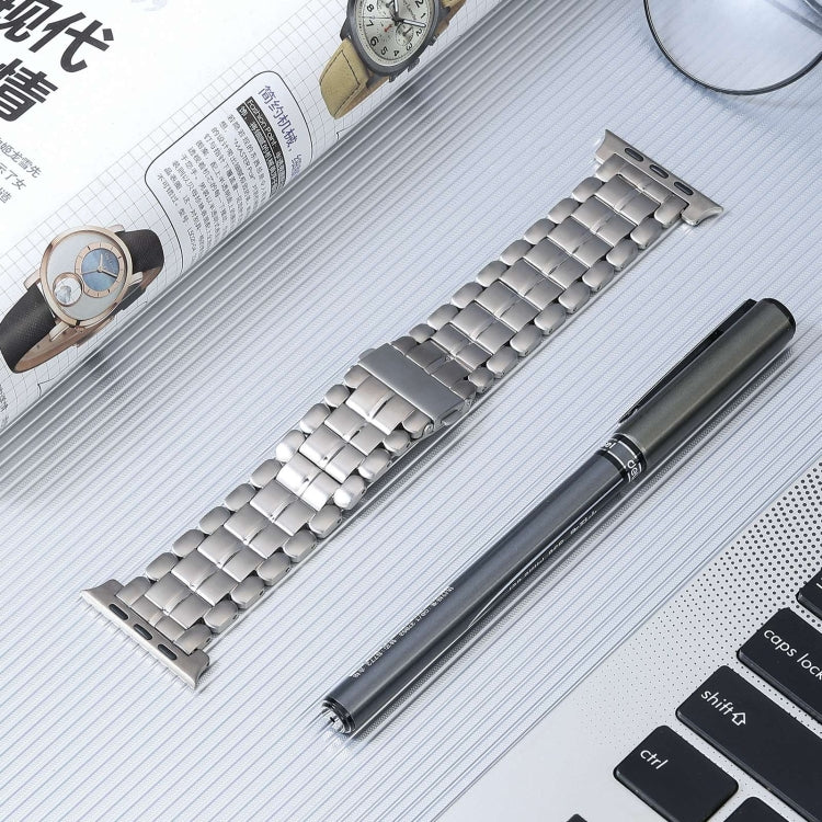 For Apple Watch Ultra 2 49mm Five Beads Titanium Steel Watch Band(Silver)