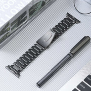 For Apple Watch SE 2023 40mm Five Beads Titanium Steel Watch Band(Grey)