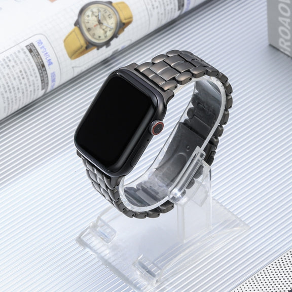 For Apple Watch SE 2023 40mm Five Beads Titanium Steel Watch Band(Grey)